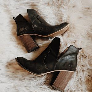 MELROSE & MARKET | LEATHER ANKLE BOOTS